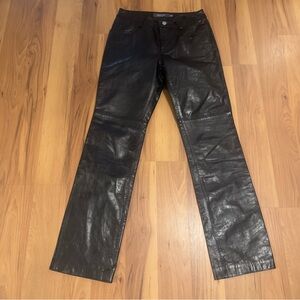 GAP Women's Vintage 100% Leather Bootcut Pants